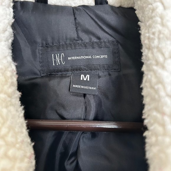 INC International Concepts Faux Fur Wool Coat - Picture 7 of 10